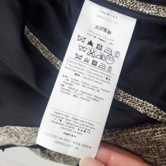 RED Valentino RARE Ruffled Tweed Blazer Jacket - Picture 10 of 14